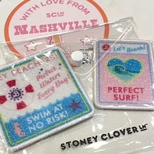 Stoney Clover Barbie Hey Beachers Perfect Surf Glitter Patches Barbiecore SCL